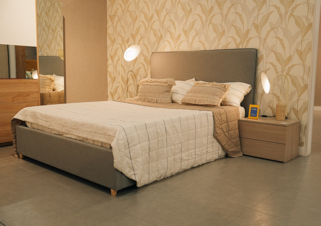 Cama Canapé "Julieth" (Matrimonial) - Gris