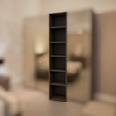 5-Shelf Containment Bookcase "Lucia"