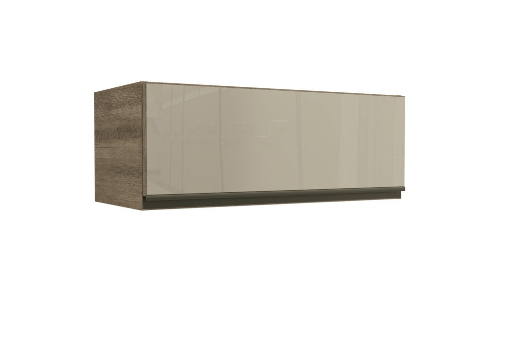 1 Door Flip-Up Glass Wall Cabinet (80cm) "Bianca"