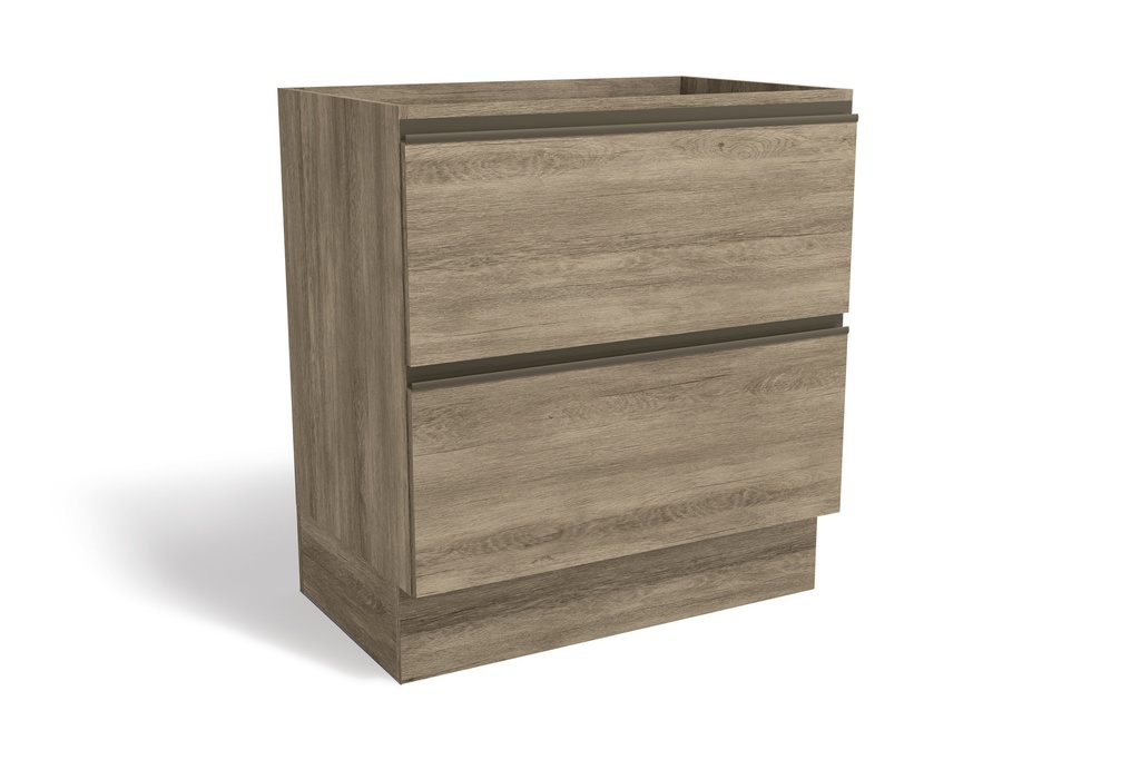 2-Drawer Base Cabinet (80cm) "Noce"