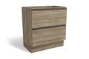 2-Drawer Base Cabinet (80cm) "Noce"