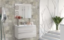 Mueble de baño suspendido (80 cm) + espejo “Vittoria”