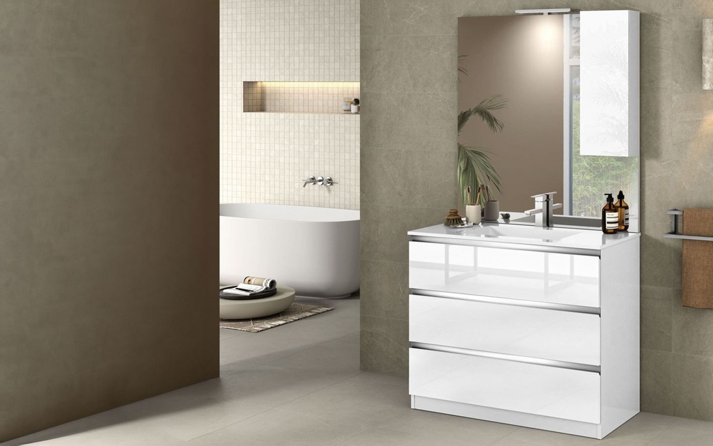 Mueble de Baño (100 cm) + Espejo "Vittoria"