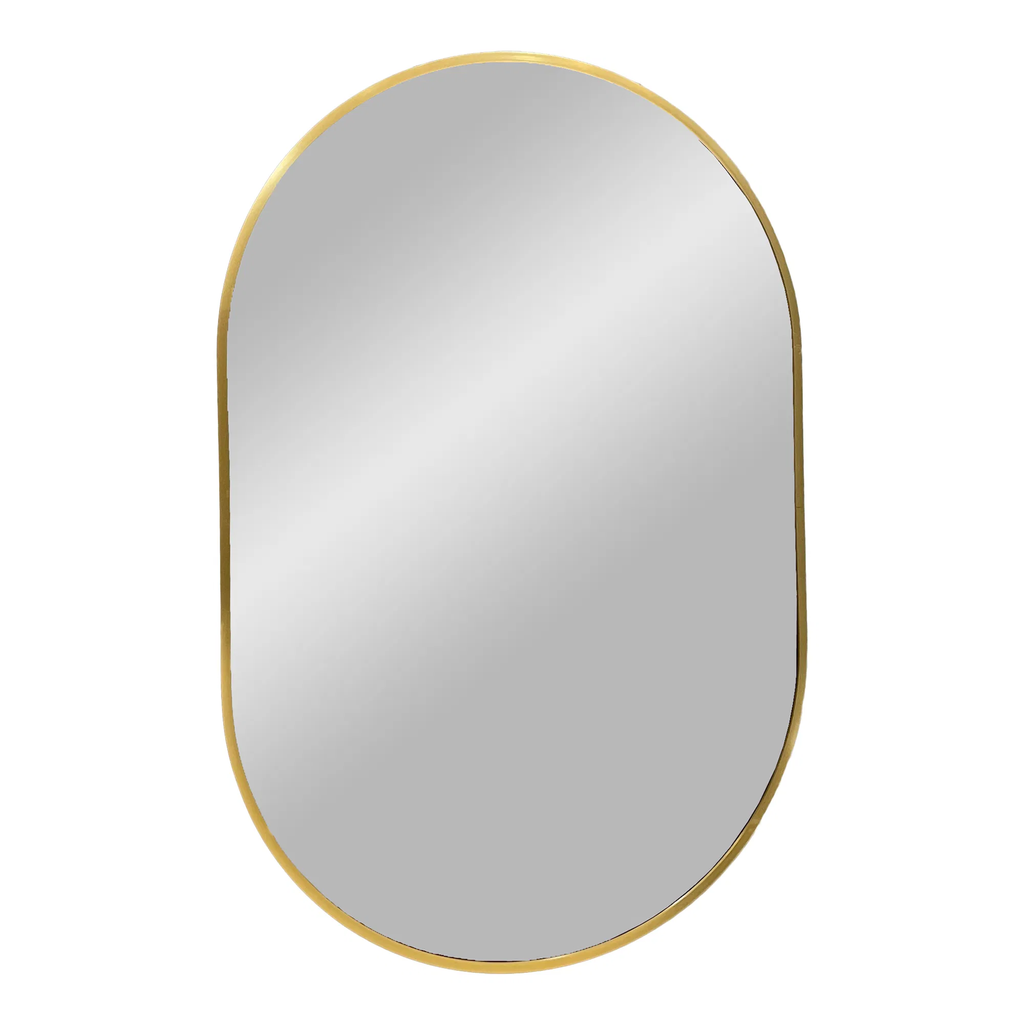 Metal Frame Mirror "Noyon" (Golden)