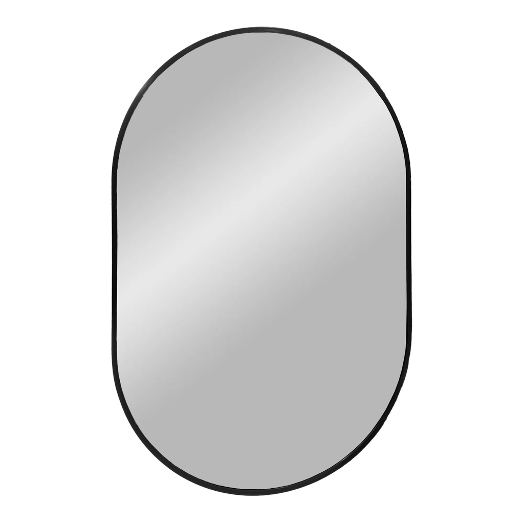 Metal Frame Mirror "Noyon" (Black)