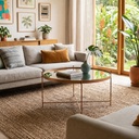 Mesa de centro de vidrio “Natalina”