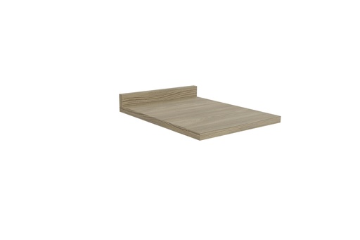 [E602-NG] Encimera con copete para base de 40 cm (Nogal)