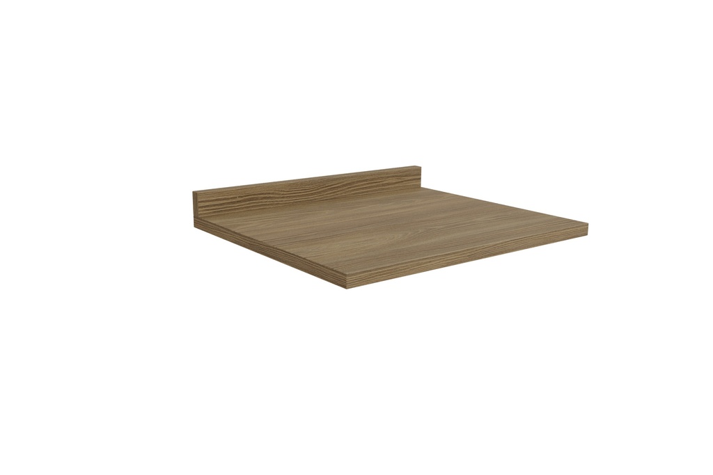 Encimera con copete para base de 60 cm