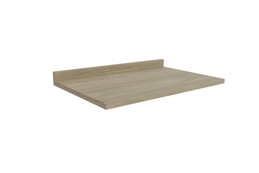 Encimera con copete para base de 80 cm