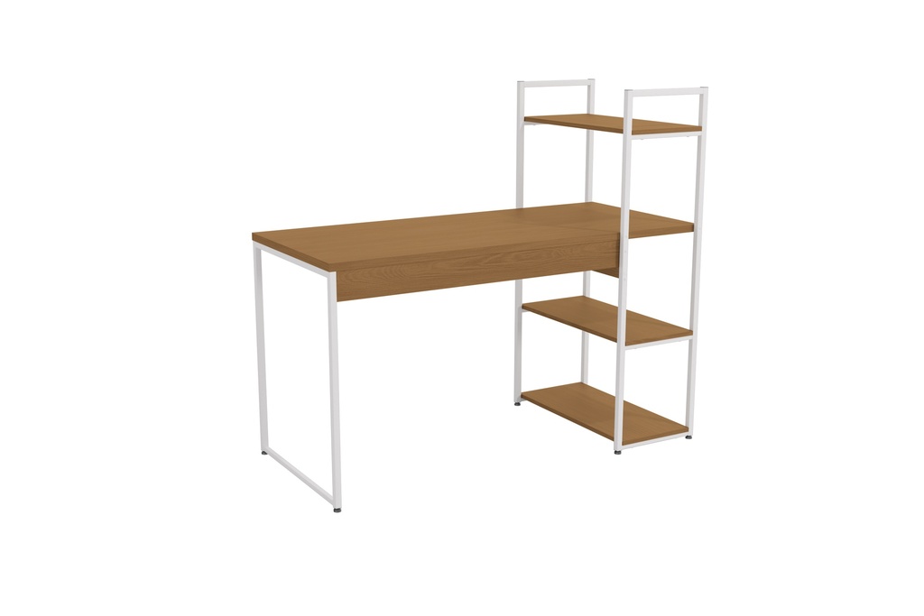 Escritorio con 3 repisas laterales “Becca”