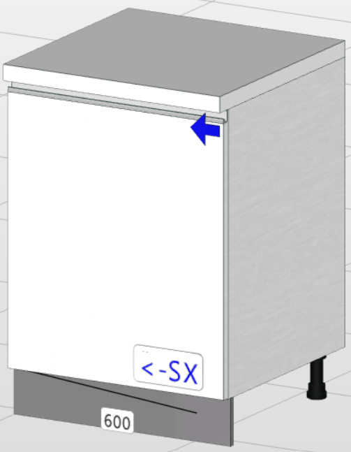Base de 1 puerta premium (60 cm) “Matilde”