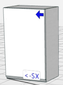 Aéreo de 1 puerta premium (45 cm) “Matilde”