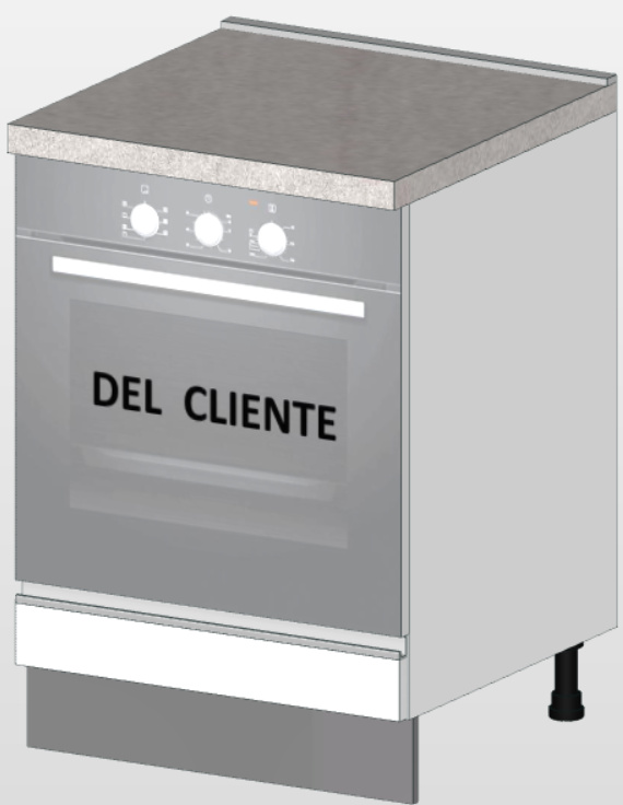 Base para horno y plantilla estándar (60 cm) “Matilde”