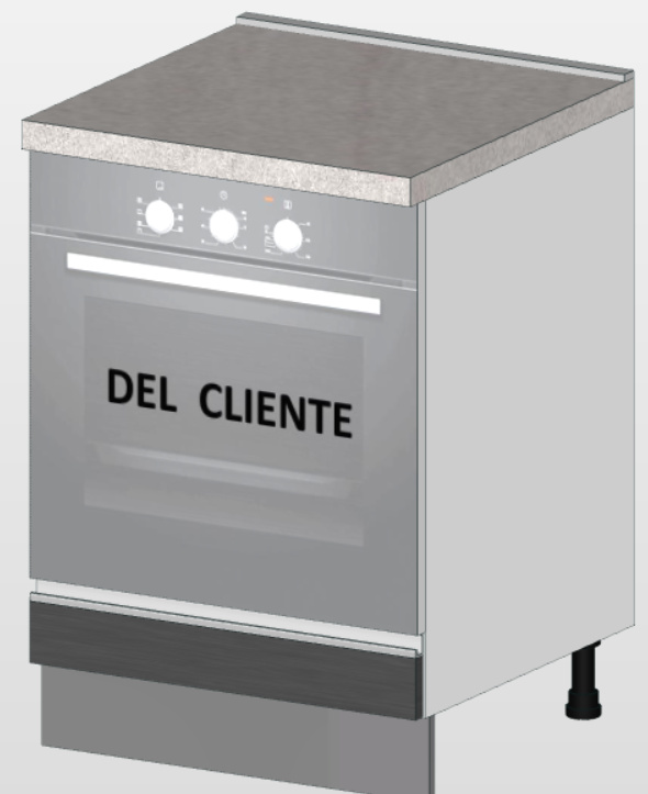 Base para horno y plantilla estándar (60 cm) “Matilde”