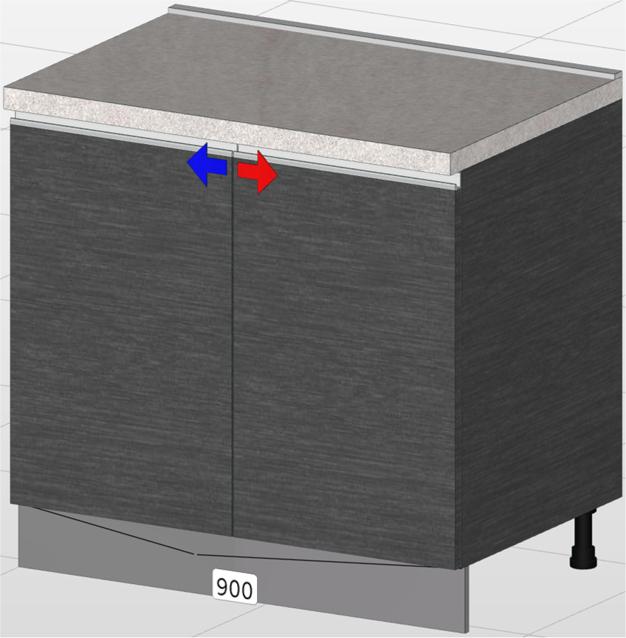 Base de 2 puertas premium (90 cm) “Matilde”