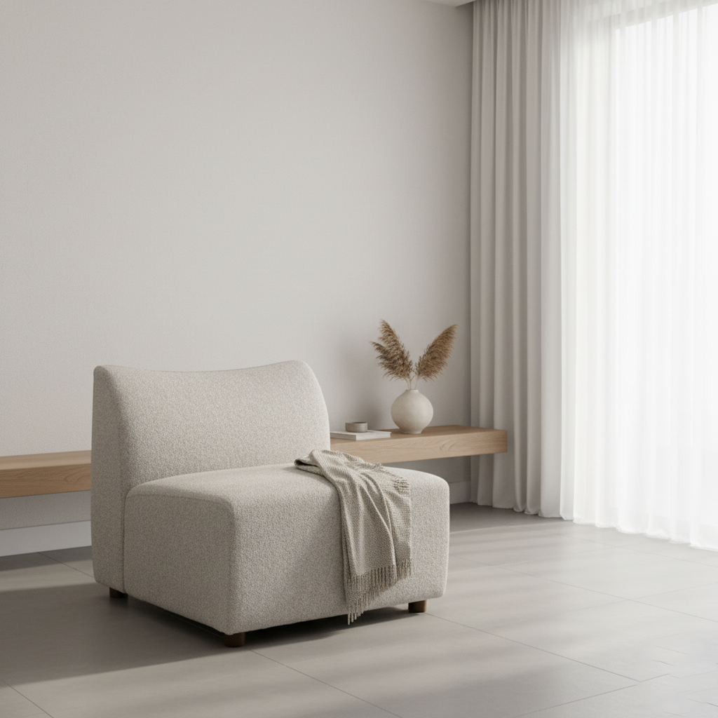 Single Module with Piping "Leonardo" (Beige)