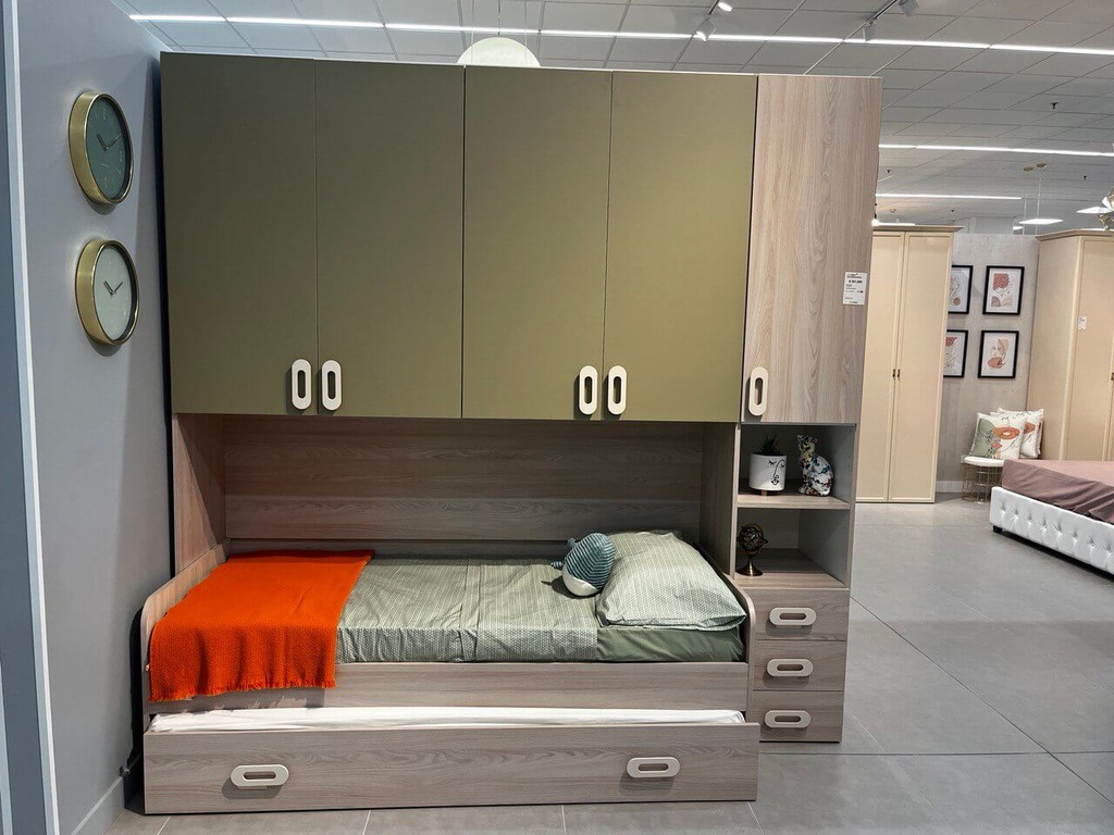 Cama con Armario Tipo Puente "Brooklyn"