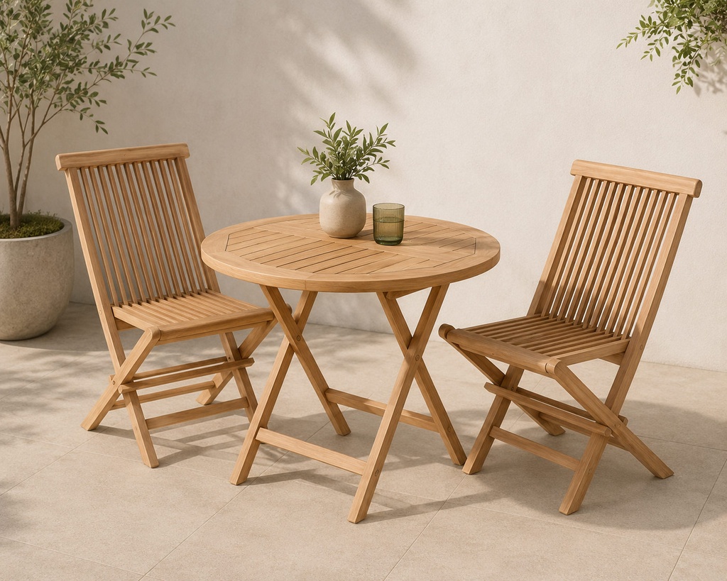 Set de comedor para exterior 3 piezas “Ninel”