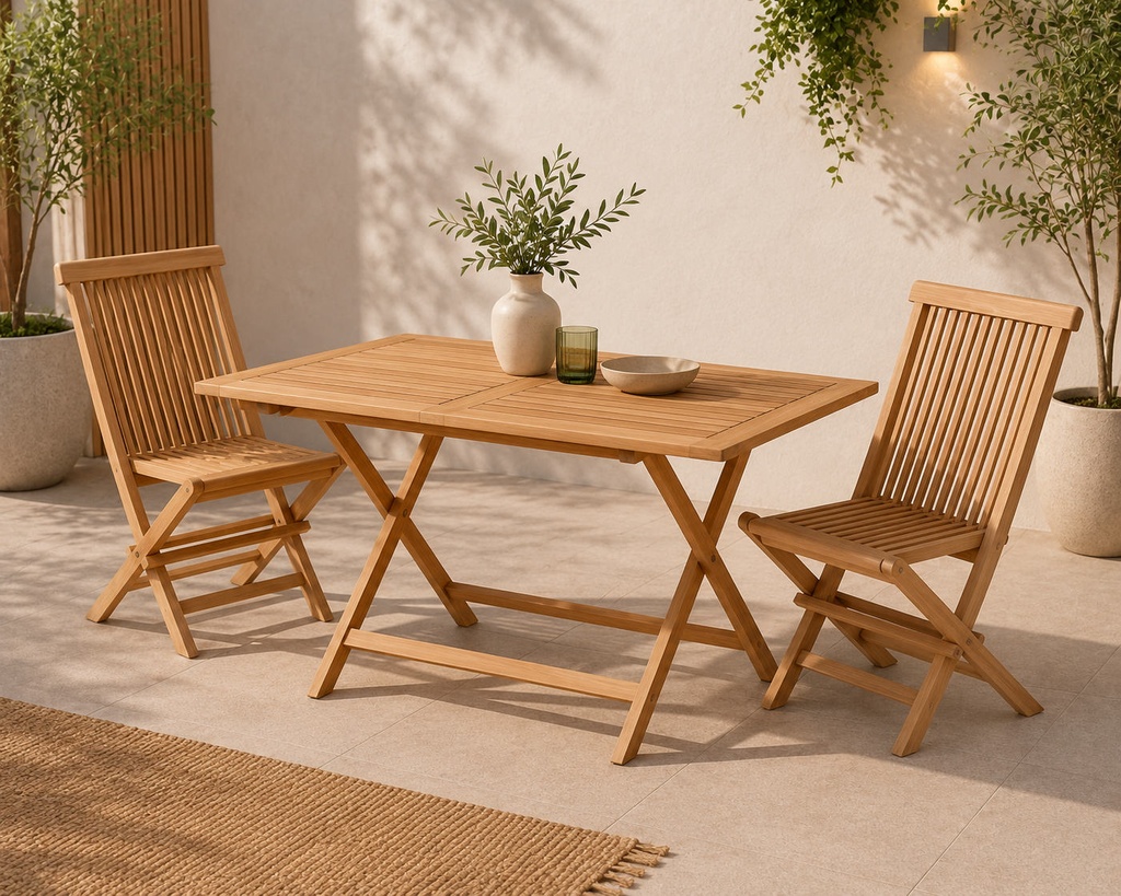 Set de comedor para exterior de 3 piezas “Nova”