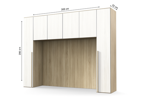 6-Door Bridge Wardrobe "Donatella"