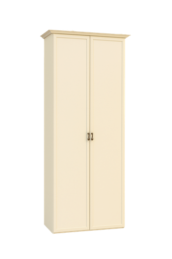 [I2EQABPB04] 2-Door Wardrobe "Epoque" (Beige)