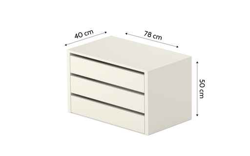 [V23037000500001] Cajonera interna de 3 cajones "Donatella"