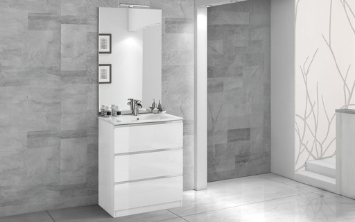 [PVTB06008600TSM] Bathroom Furniture (60 cm) + Mirror “Vittoria”