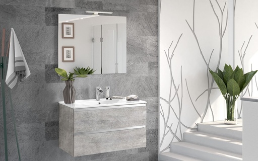 Suspended Bathroom Cabinet (60 cm) + Mirror “Vittoria”.