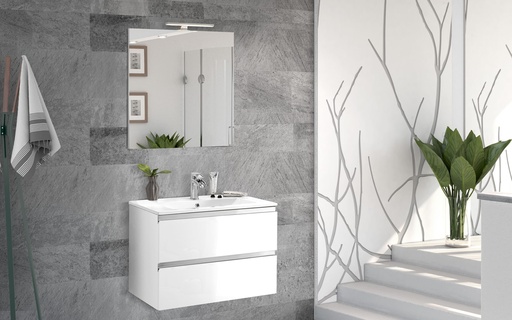 Suspended Bathroom Cabinet (60 cm) + Mirror “Vittoria”.