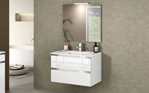 Mueble de baño suspendido (80 cm) + espejo “Vittoria”