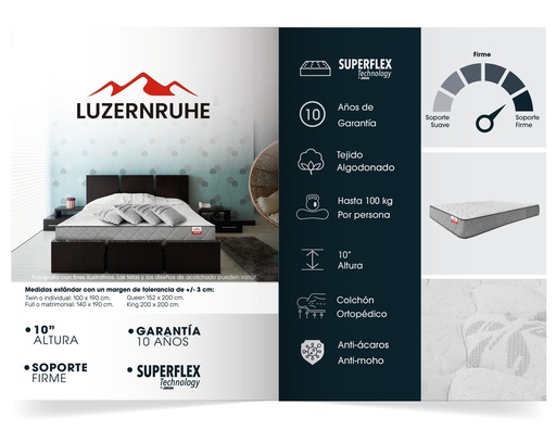 [7403584165401] Colchón LuzernRuhe (King)
