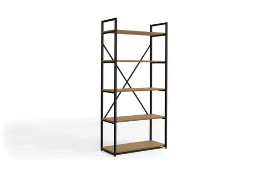 5-Shelf Bookcase "Platone"