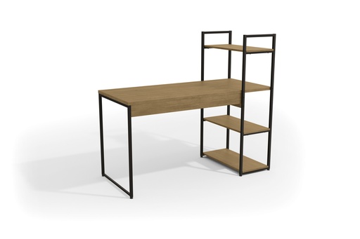 Desk with 3 Side Shelves "Platone"