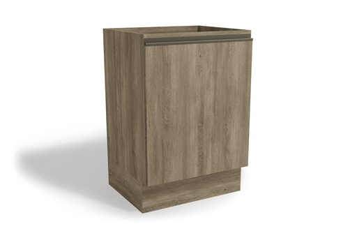 [G742-NO] 1-Door Base Cabinet (60cm) "Noce"