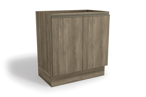 [G744-NO] 2-Door Base Cabinet (80cm) "Noce"