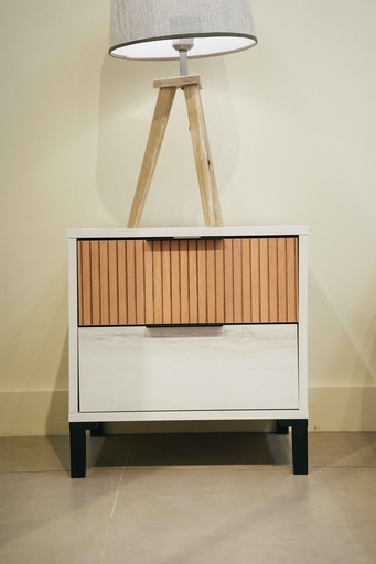 [11144 (EC3526)] 2-Drawer Nightstand "Tokio"