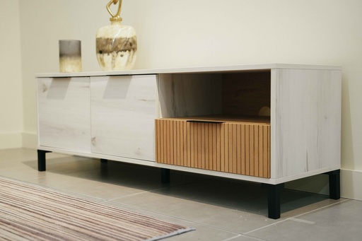 [14594 (TR3364)] Mueble TV de 2 Puertas y 1 Gaveta "Elina"