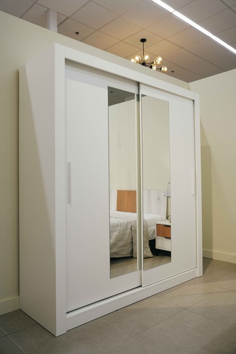 2-Sliding Door Wardrobe with Mirror "Bella"