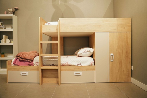 Bunk Bed with Wardrobe "Eshly"