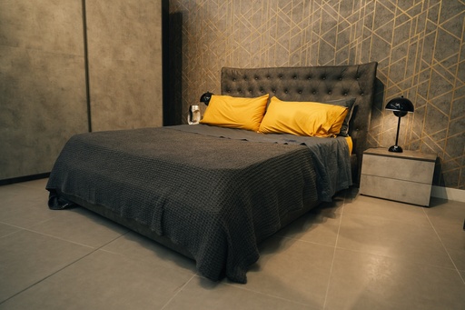 [LTSUBC990QUEEN- FUL007] Cama Canapé "Jenniffer" (Queen) - Gris Oscuro