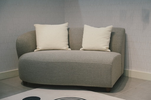 [SF-035-AL GREY] 2 Seater Left Sofa with Arms "Michelangelo"