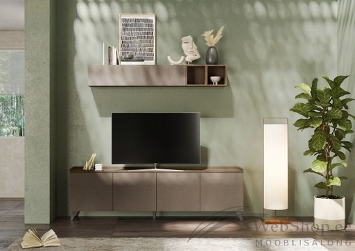 [206024-09MR] TV Stand with 4 Doors "Lester"