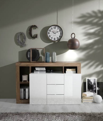 [209030-07MR] 2-Door Sideboard with 3 Drawers "Logan"