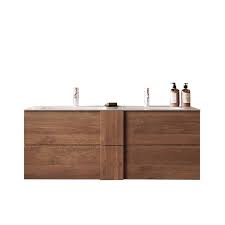 [433963-S120] Mueble de Baño Suspendido Con Doble Lavabo (120 cm) "Letizia"