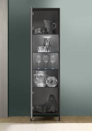 [208986-10] 1-Door Display Cabinet "Liam"