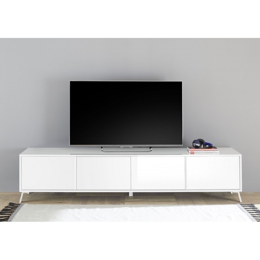 [209074-09] TV Stand with 4 Doors "Lucio"