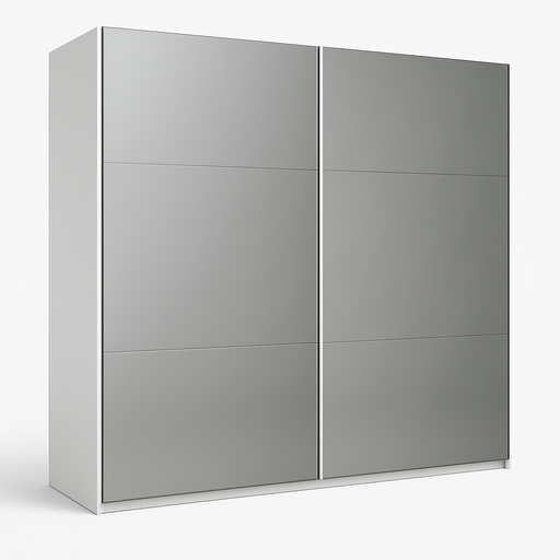 [689043-275S] 2-Sliding Door Wardrobe with Mirror "Lissette"