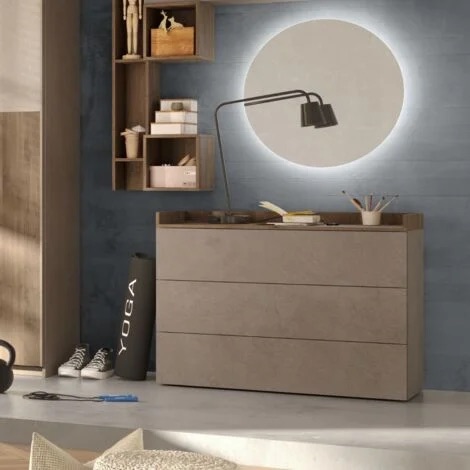 [686024-02-MR] 3-Drawer Dresser "Leila"