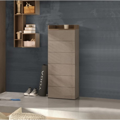[686024-06-MR] 7-Drawer Tall Dresser "Leila"