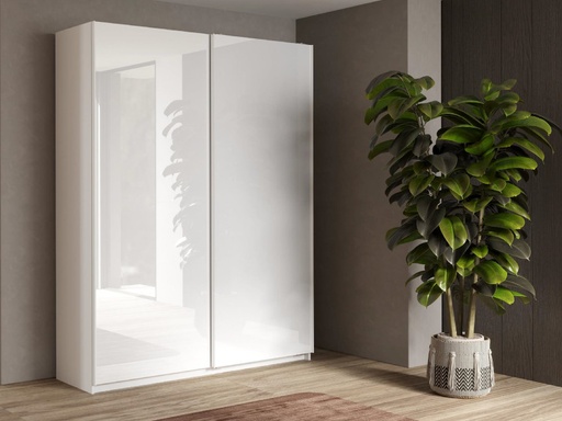 [629021-180] 2-Sliding Door Wardrobe "Luciana"